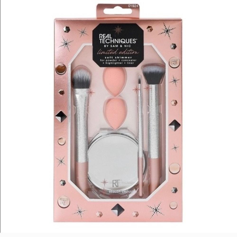 Real Techniques Rose Gold Soft Shimmer Brush Set